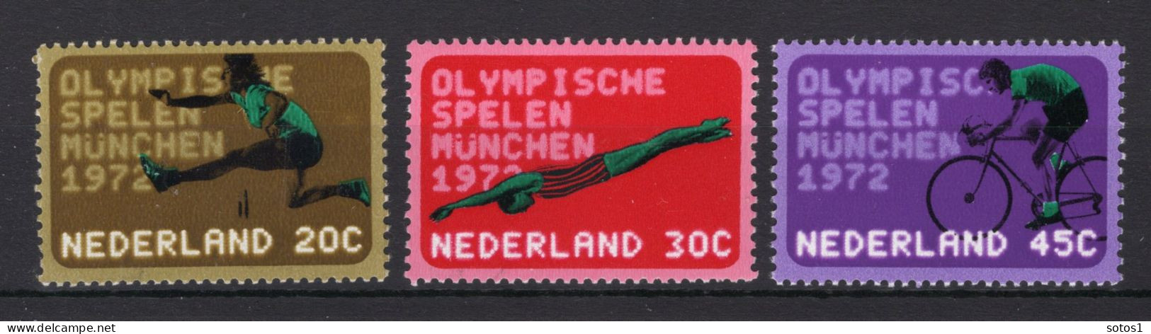 NEDERLAND 1012/1014 MNH 1972 - Olympische Spelen Munchen - Neufs