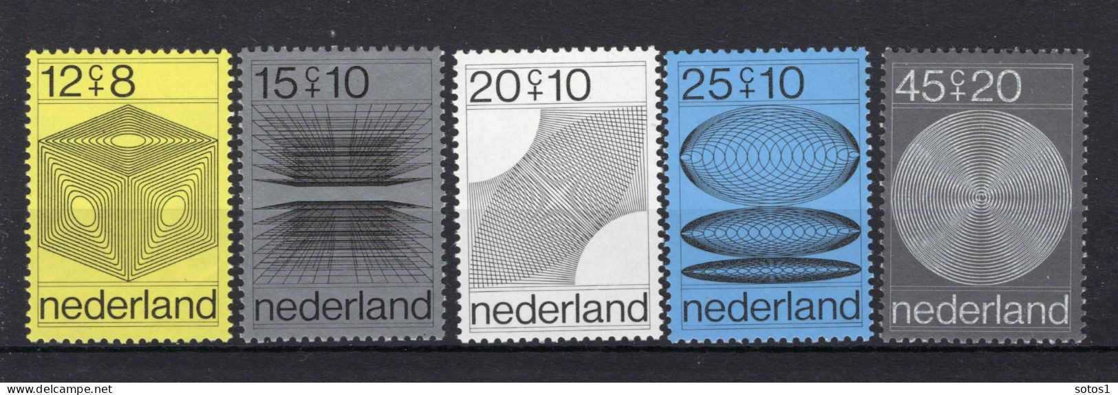 NEDERLAND 965/969 MNH 1970 - Zomerzegels, Computerontwerpen -1 - Ongebruikt