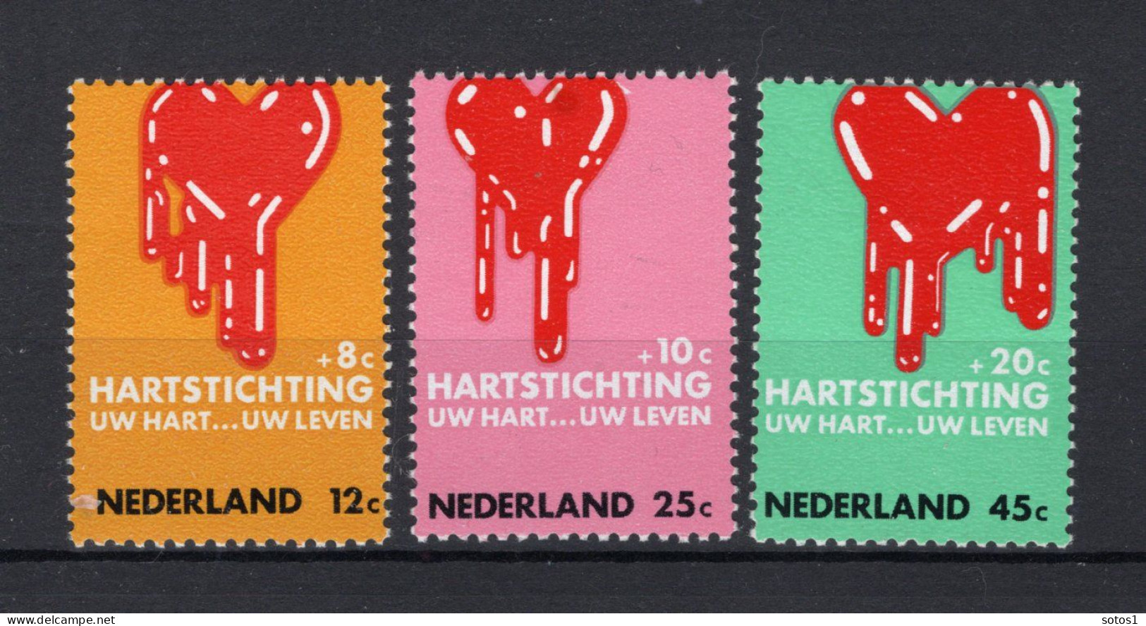 NEDERLAND 975/977 MNH 1970 - Hartstichting -2 - Neufs