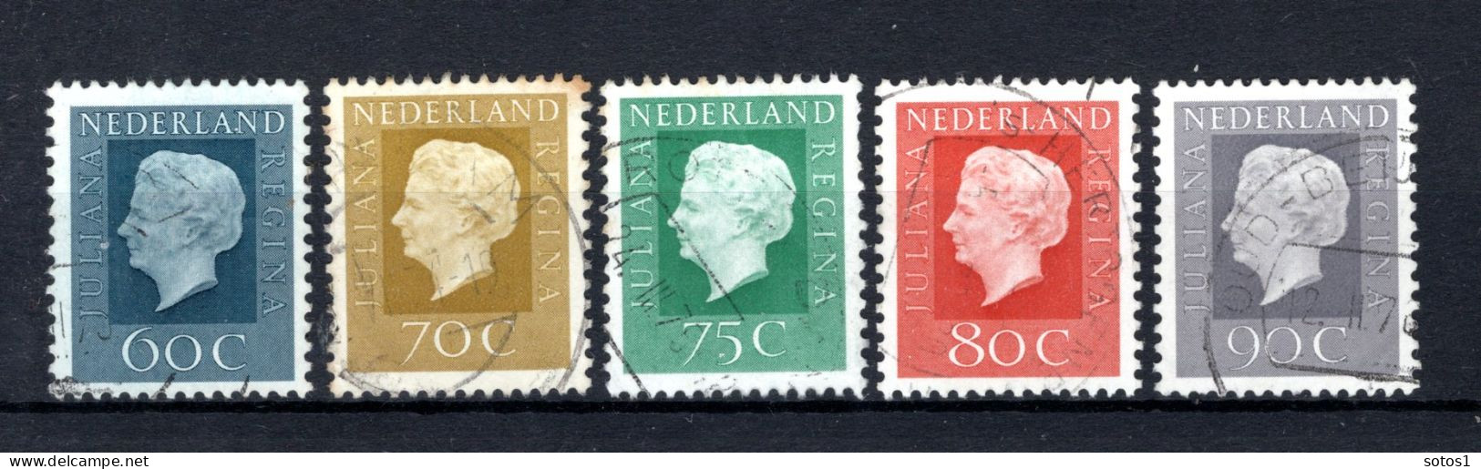 NEDERLAND 947/951 Gestempeld 1971-1976 - Koningin Juliana - Used Stamps
