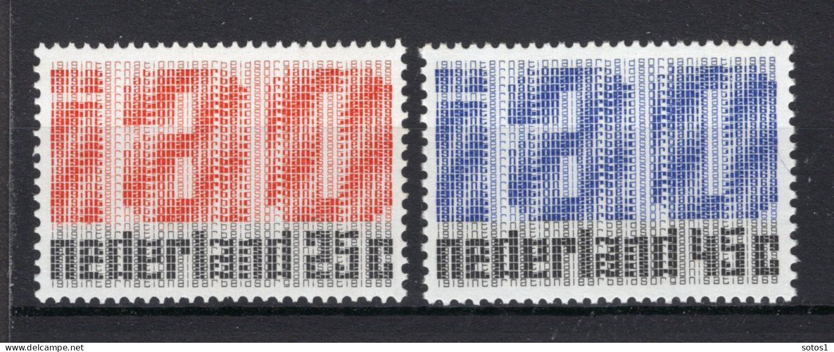 NEDERLAND 918/919 MNH 1969 - 50 Jaar Int. Arbeidsorganisatie (I.A.O.) - Unused Stamps