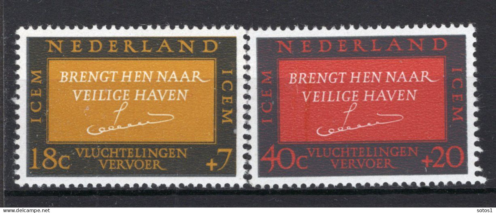 NEDERLAND 856/857 MNH 1966 - Vluchtelingen (ICEM) - Nuevos