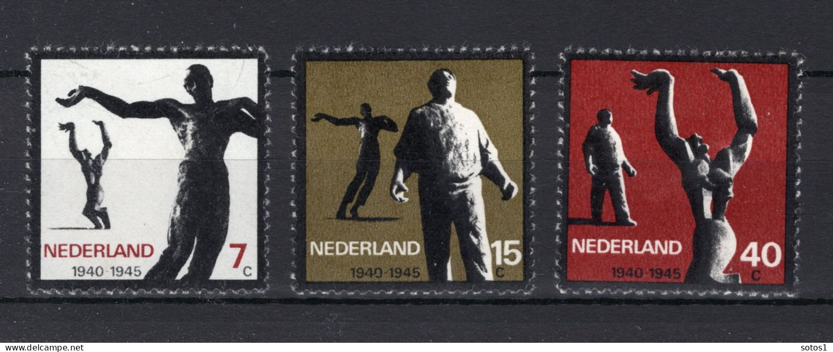 NEDERLAND 836/838 MNH 1965 - Verzetsmonumenten -1 - Unused Stamps