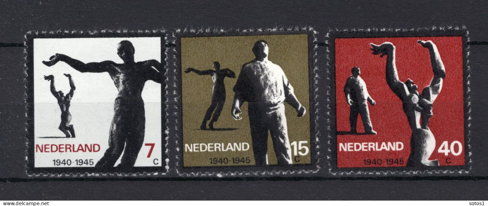 NEDERLAND 836/838 MNH 1965 - Verzetsmonumenten - Unused Stamps