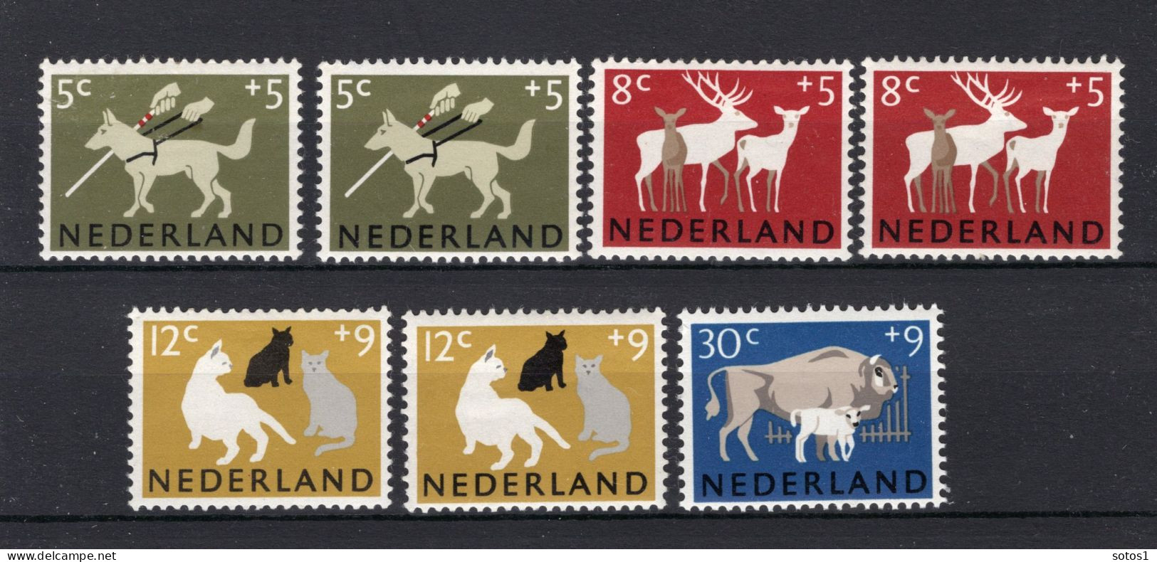 NEDERLAND 812/815 MH 1964 - Zomerzegels, Dieren - Unused Stamps