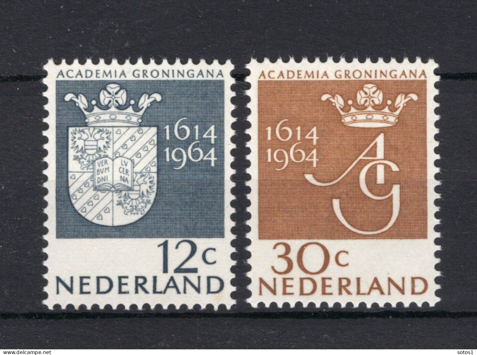 NEDERLAND 816/817 MNH 1964 - 350 Jaar Universiteit Groningen - Neufs