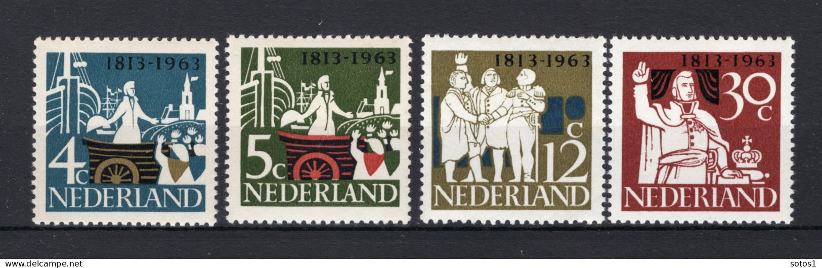 NEDERLAND 807/810 MH 1963 - 150 Jaar Onafhankelijkheid - Unused Stamps