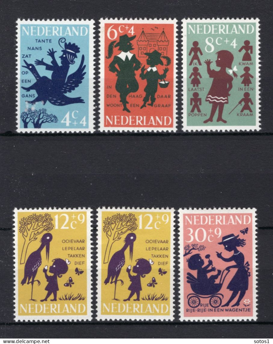 NEDERLAND 802/806 MNH 1963 - Kinderzegels, Kinderrijmpjes - Neufs