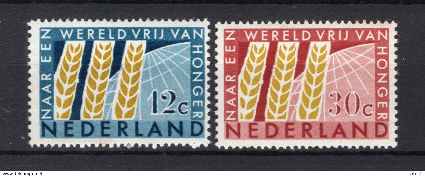 NEDERLAND 784/785 MNH 1963 - Interntionaal Anti Honger Jaar - Unused Stamps