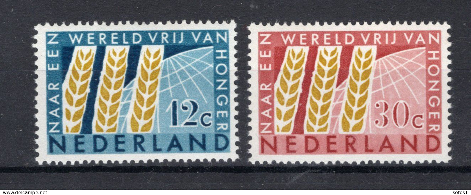 NEDERLAND 784/785 MNH 1963 - Interntionaal Anti Honger Jaar -2 - Unused Stamps