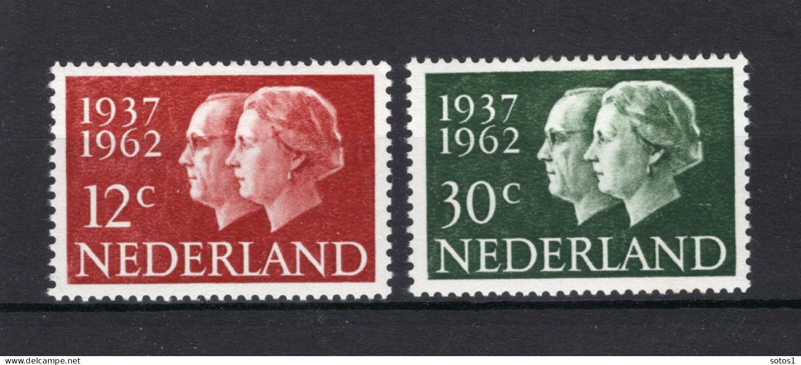 NEDERLAND 764/765 MH 1962 - Zilveren Huwelijk Juliana En Bernard - Unused Stamps