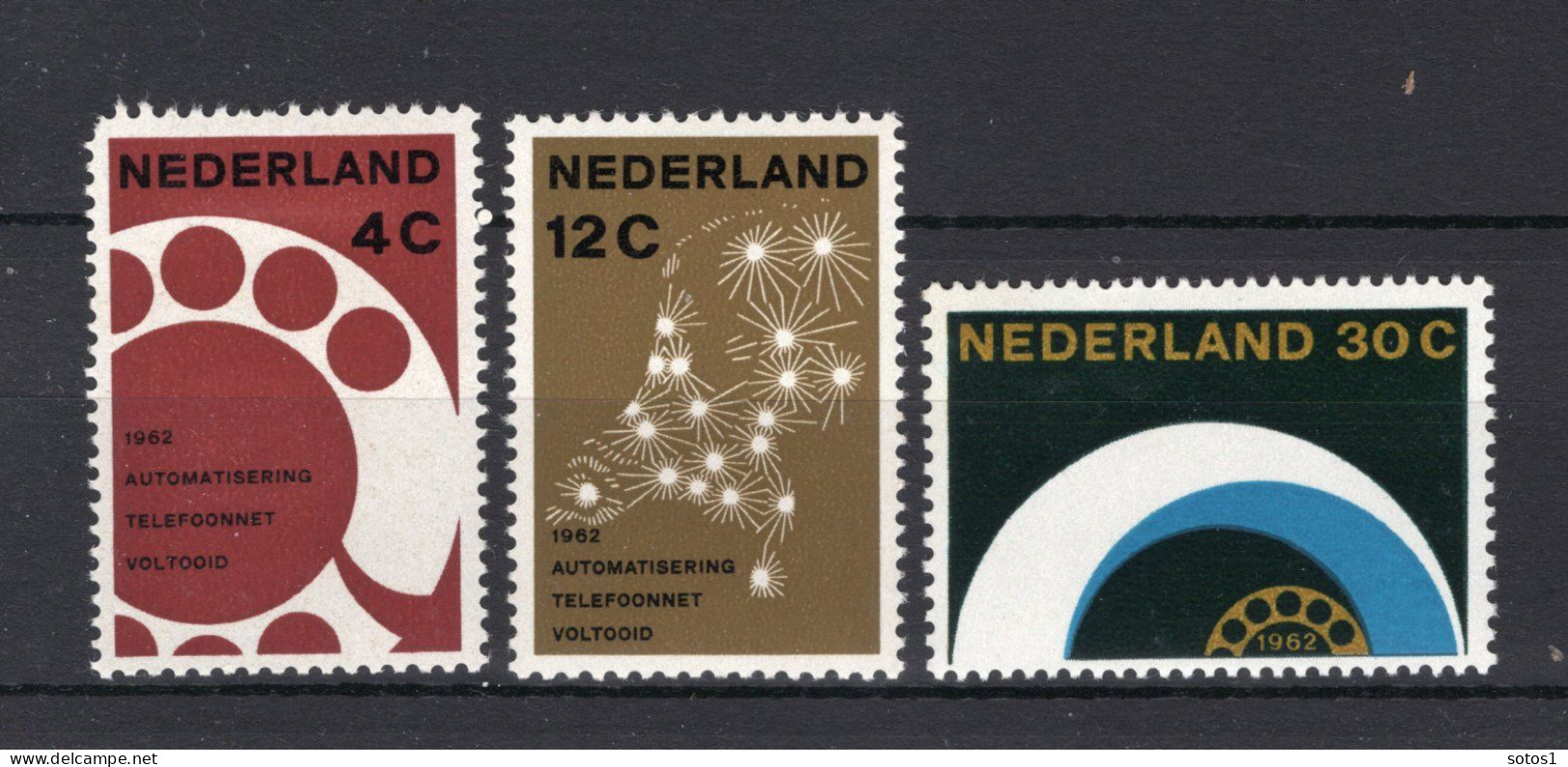 NEDERLAND 771/773 MNH 1962 - Automatisering Telefoonnet - Ongebruikt