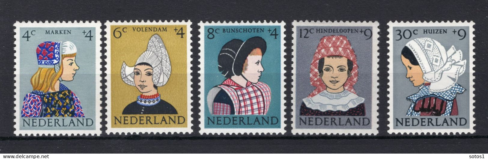 NEDERLAND 747/751 MH 1960 - Kinderzegels, Klederdrachten -1 - Unused Stamps