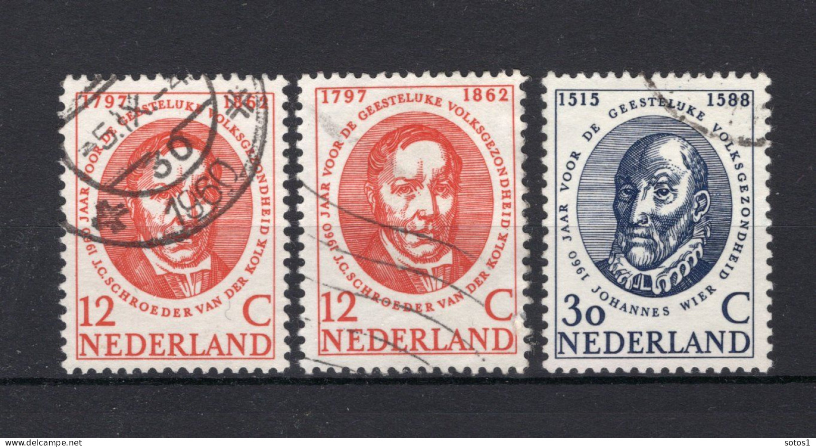 NEDERLAND 743/744 Gestempeld 1960 - Int. Jaar Geestelijke Volksgezondheid - Used Stamps