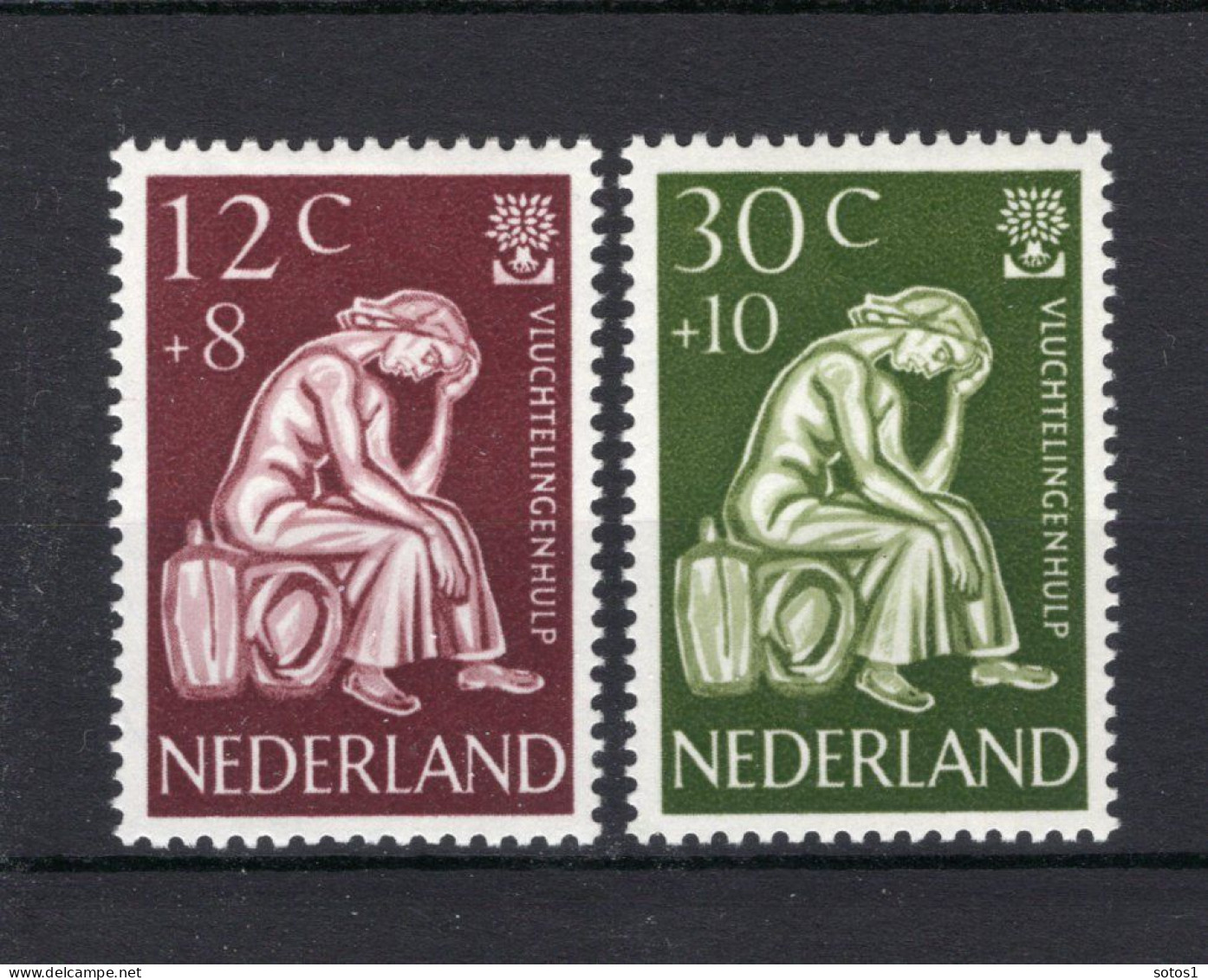 NEDERLAND 736/737 MH 1960 - Vluchtelingenzegels - Unused Stamps