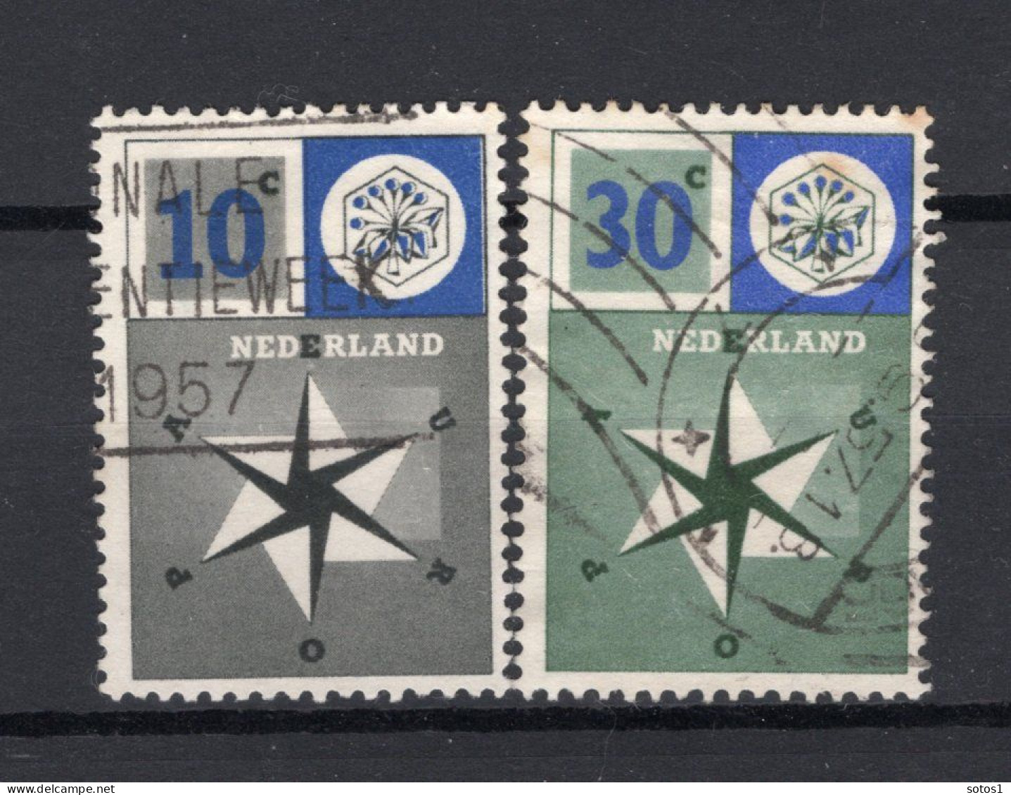 NEDERLAND 700/701 Gestempeld 1957 - Europa-zegels -1 - Used Stamps