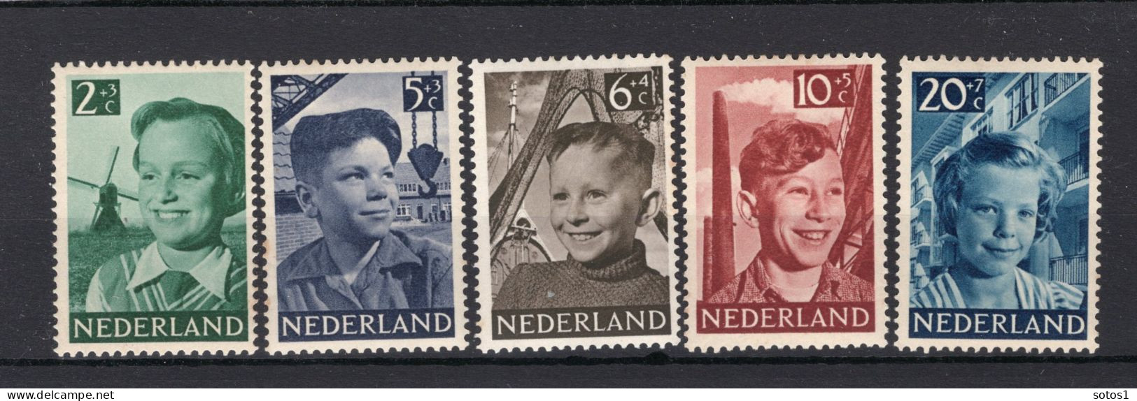 NEDERLAND 573/577 MH 1951 - Kinderzegels -1 - Unused Stamps