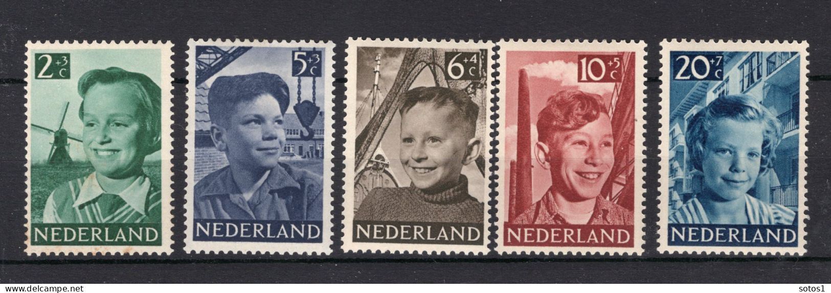 NEDERLAND 573/577 MH 1951 - Kinderzegels - Unused Stamps