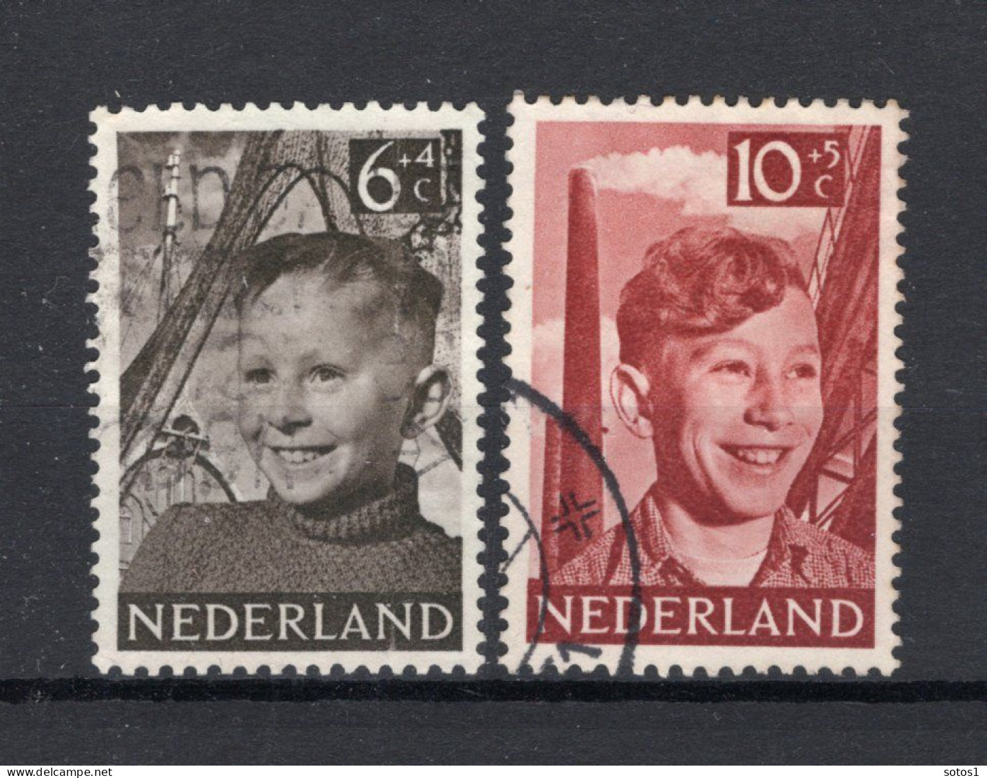 NEDERLAND 575/576 Gestempeld 1951 - Kinderzegels - Gebraucht