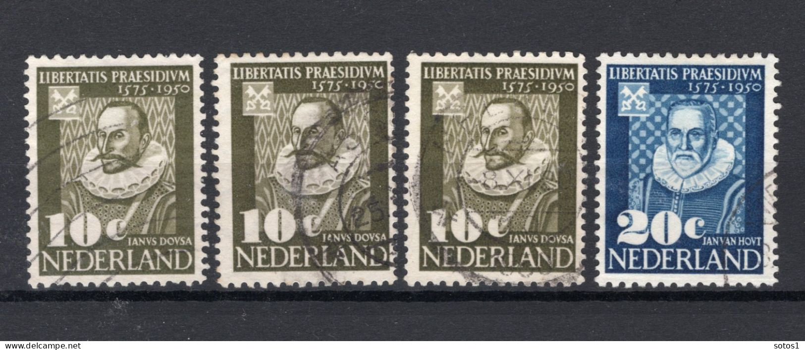 NEDERLAND 561/562 Gestempeld 1950 - 375 Jaar Leidse Universiteit - Used Stamps