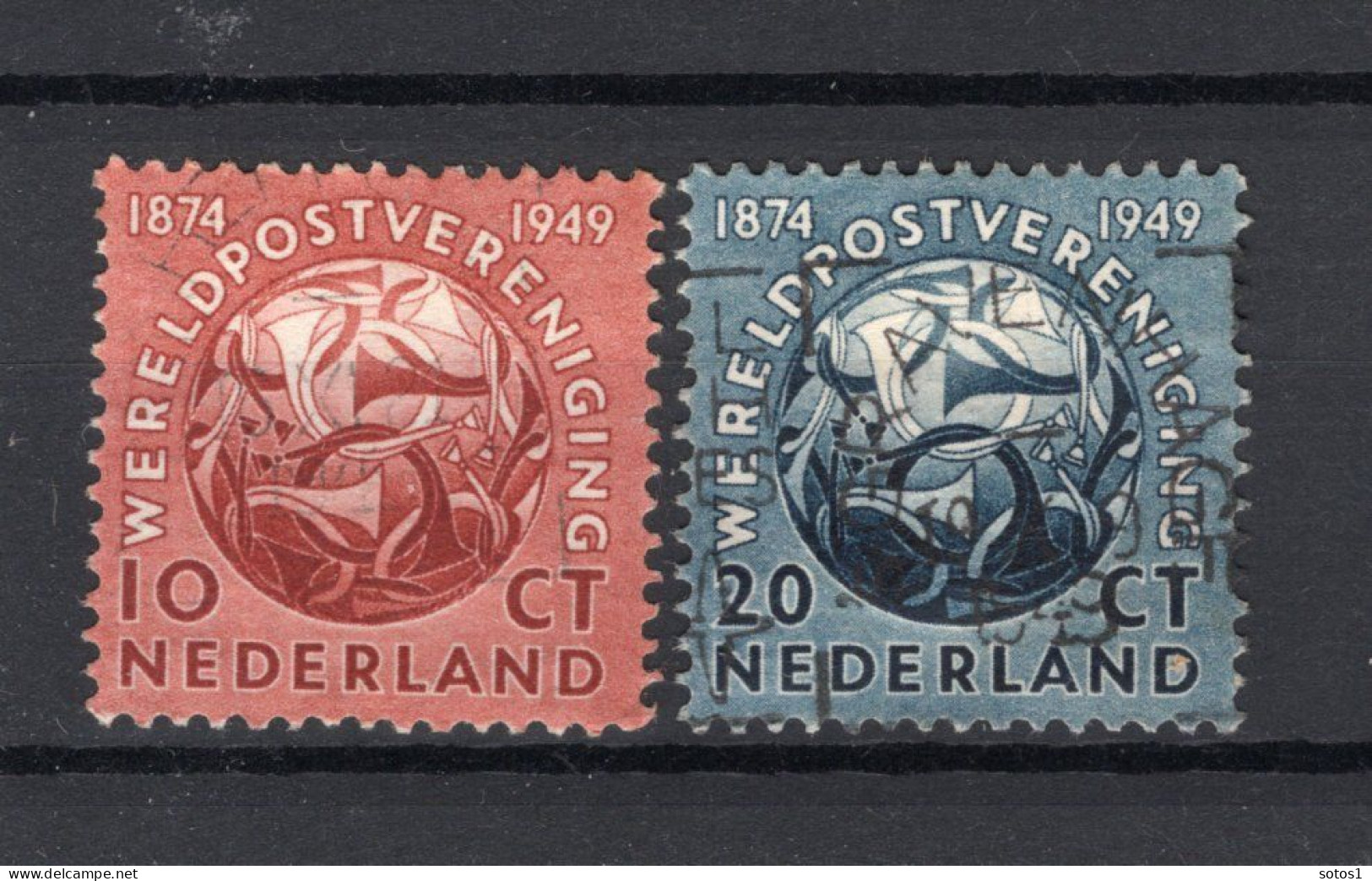 NEDERLAND 542/543 Gestempeld 1949 - 75 Jaar Werelpostvereniging -2 - Used Stamps