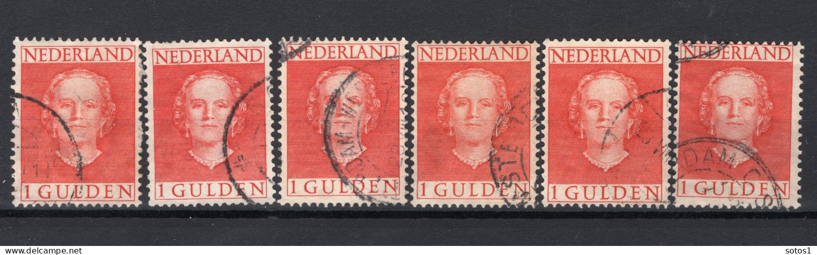 NEDERLAND 534 Gestempeld 1949 - Koningin Juliana (6 Stuks) -1 - Oblitérés