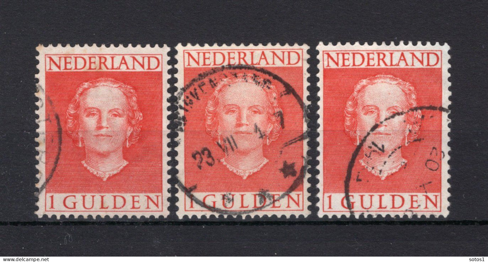 NEDERLAND 534 Gestempeld 1949 - Koningin Juliana (3 Stuks) - Oblitérés