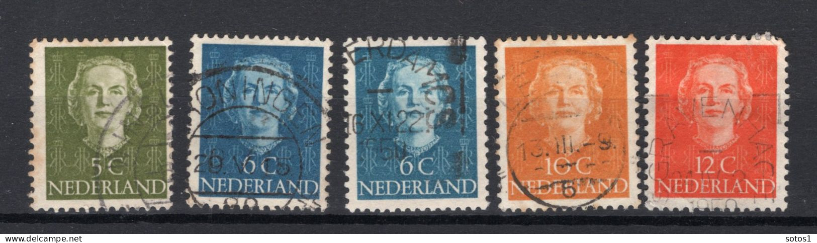 NEDERLAND 518/521 Gestempeld 1949-1951 - Koningin Juliana -1 - Gebruikt