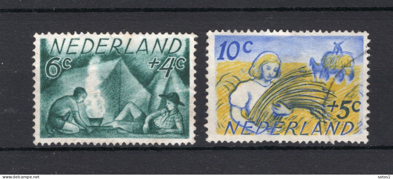 NEDERLAND 515/516 Gestempeld 1949 - Zomerzegels - Oblitérés