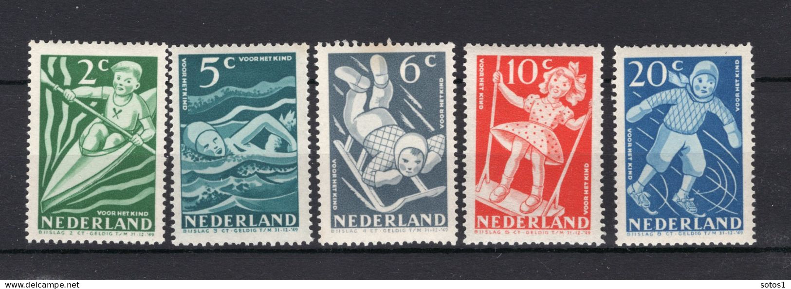 NEDERLAND 508/512 MH 1948 - Kinderzegels - Ungebraucht