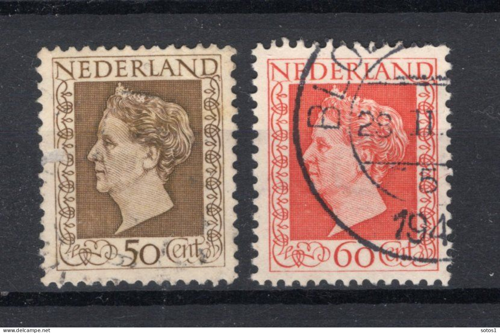 NEDERLAND 488/489 Gestempeld 1948 - Koningin Wilhelmina - Used Stamps