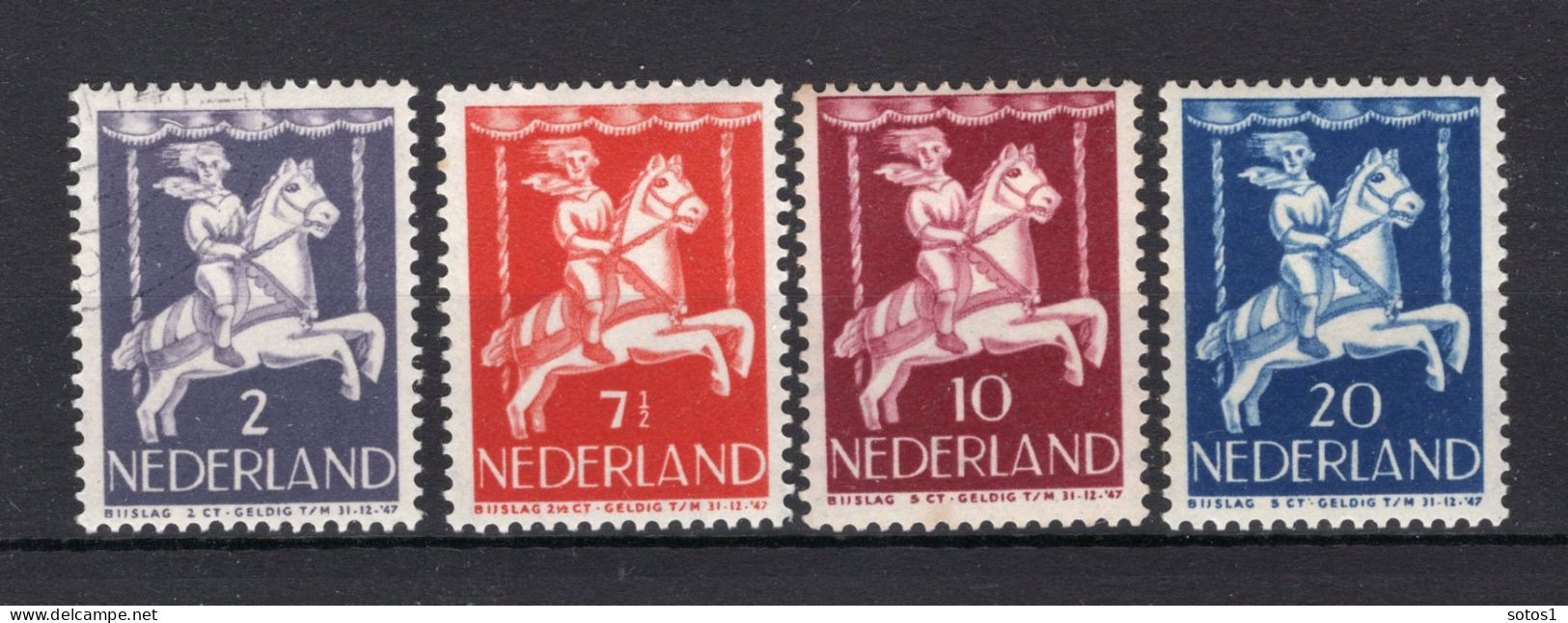 NEDERLAND 469-471/473 MH 1946 - Kinderzegels - Ungebraucht