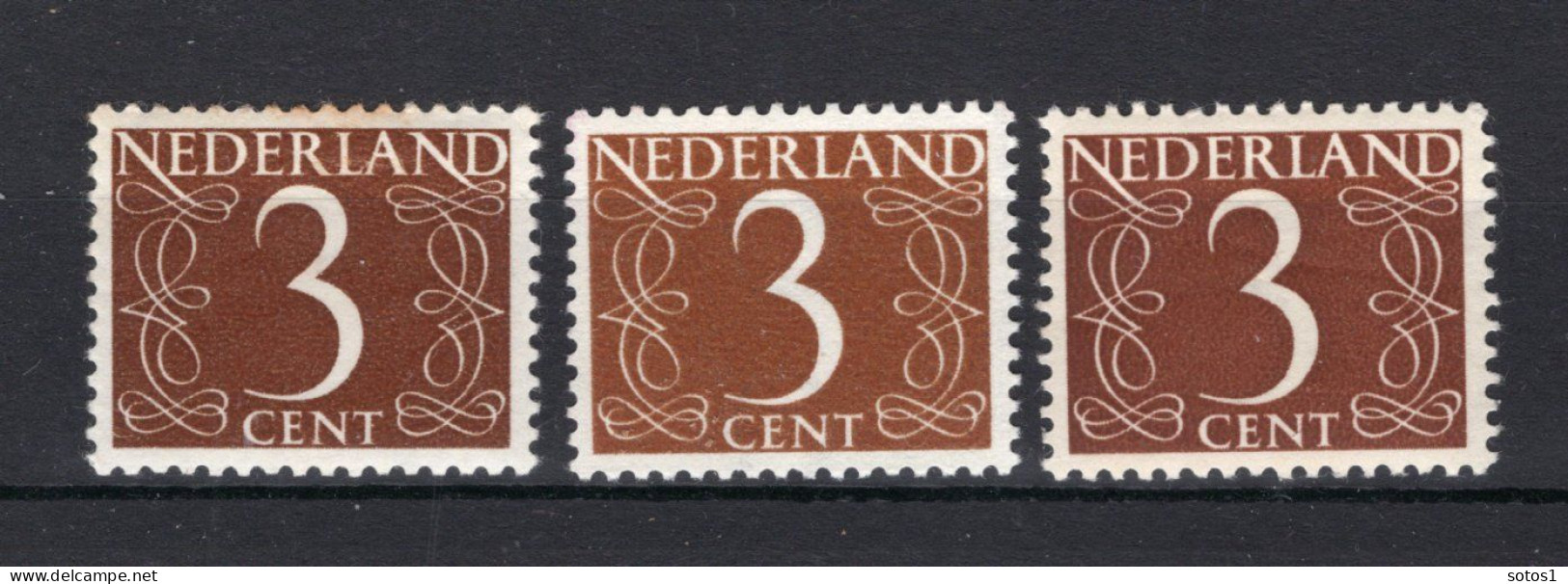 NEDERLAND 463 MNH 1946-1957 - Cijfer (3stuks) - Ungebraucht