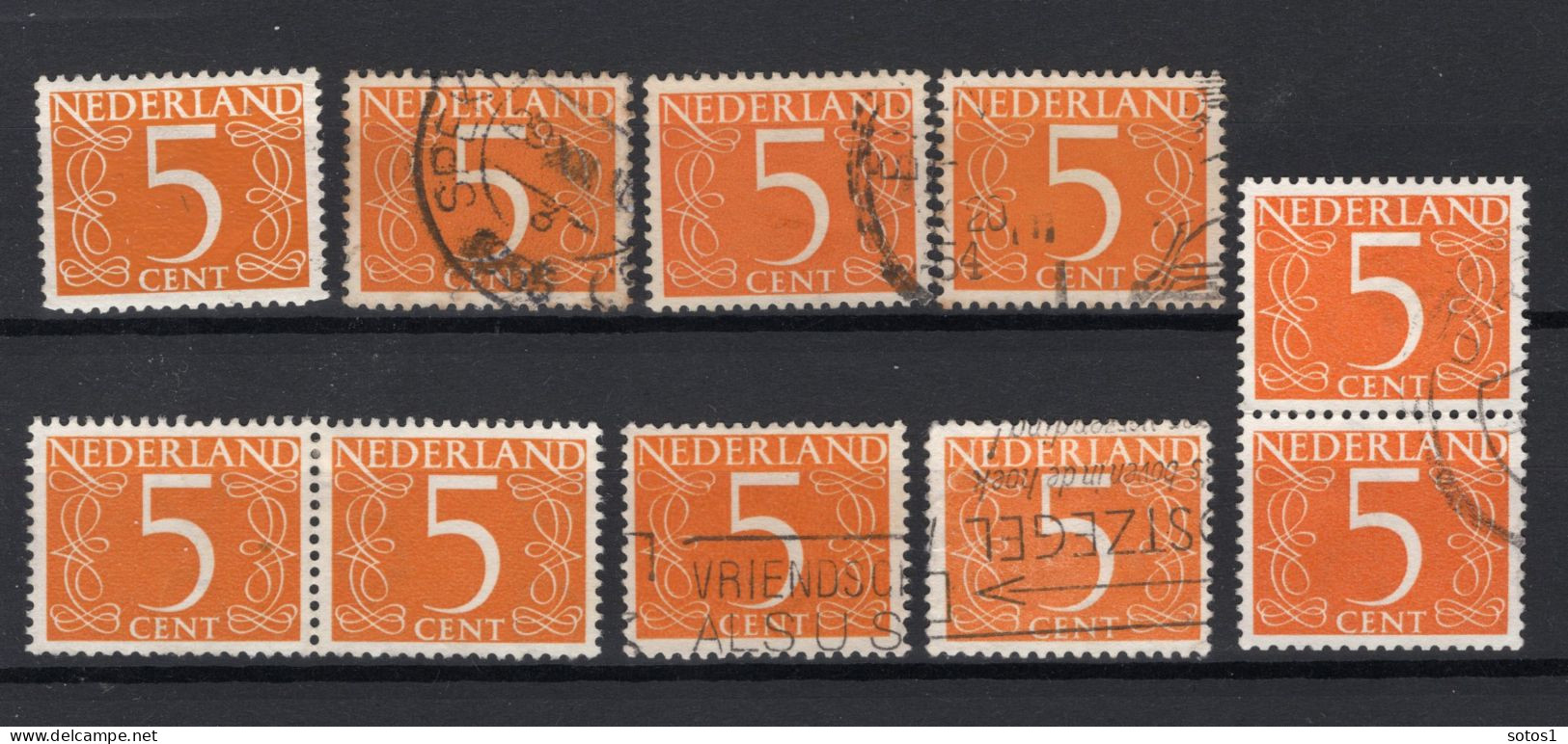 NEDERLAND 465 Gestempeld 1946 - Cijfer (10 Stuks) - Used Stamps