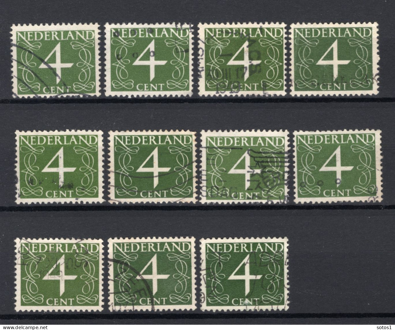 NEDERLAND 464 Gestempeld 1946 - Cijfer (11 Stuks) -3 - Used Stamps