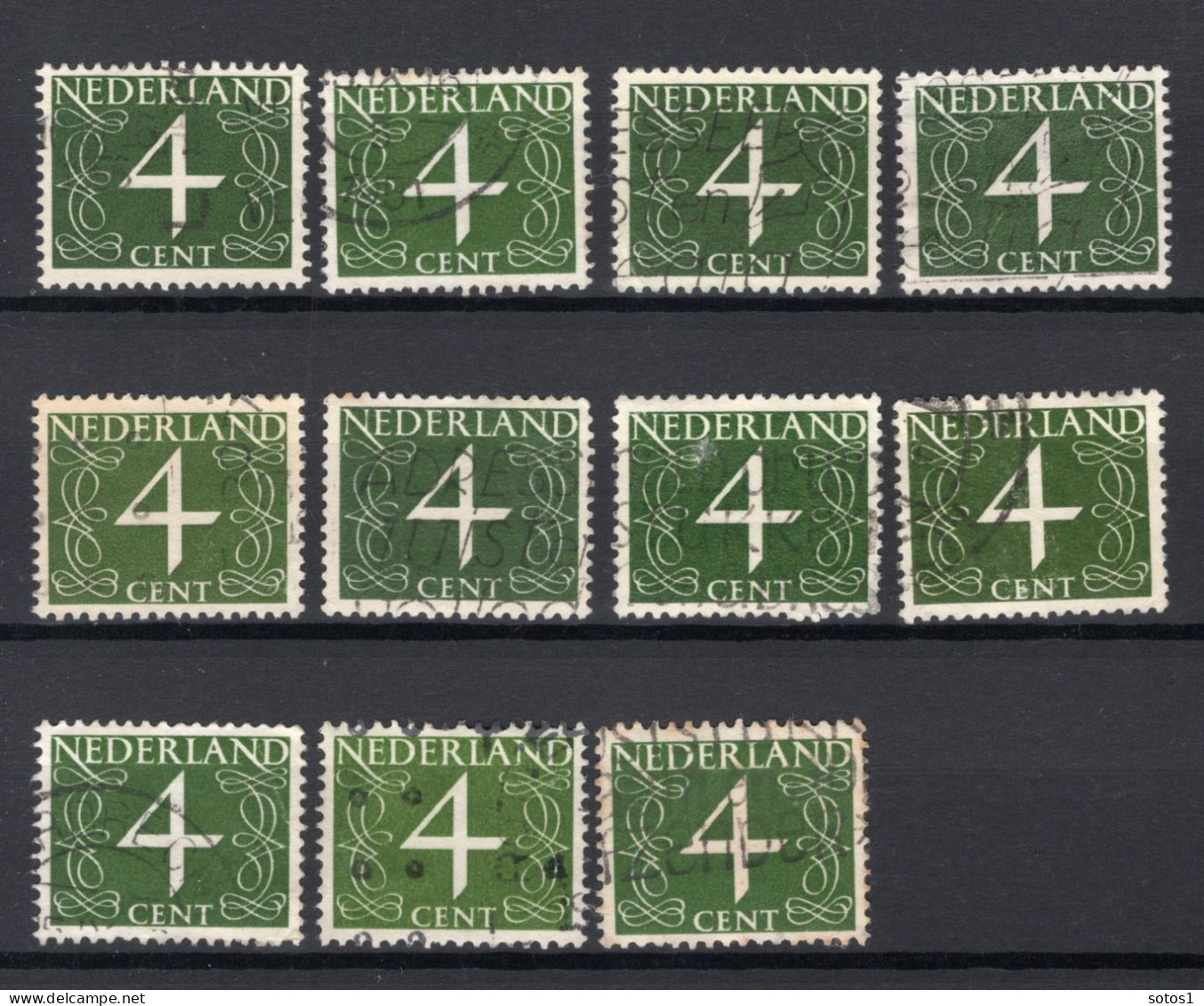 NEDERLAND 464 Gestempeld 1946 - Cijfer (11 Stuks) -4 - Used Stamps