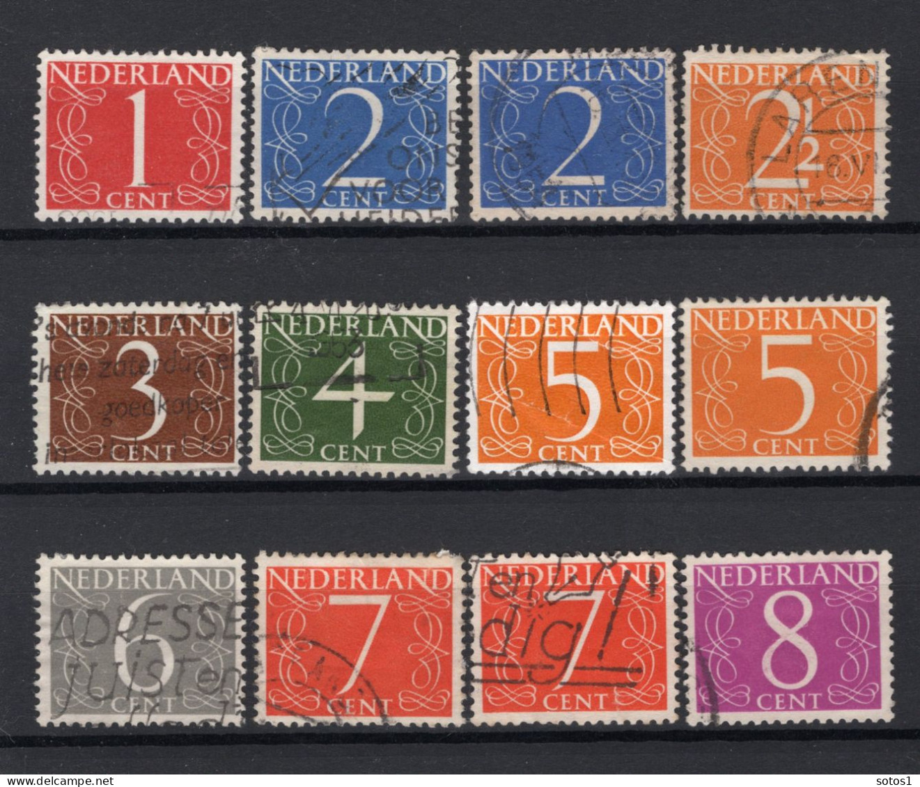 NEDERLAND 460/468 Gestempeld 1946 - Cijfer - Gebraucht