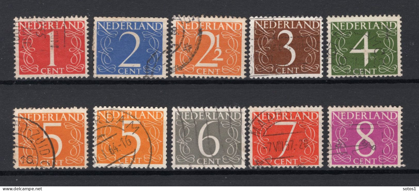 NEDERLAND 460/468 Gestempeld 1946 - Cijfer - Used Stamps