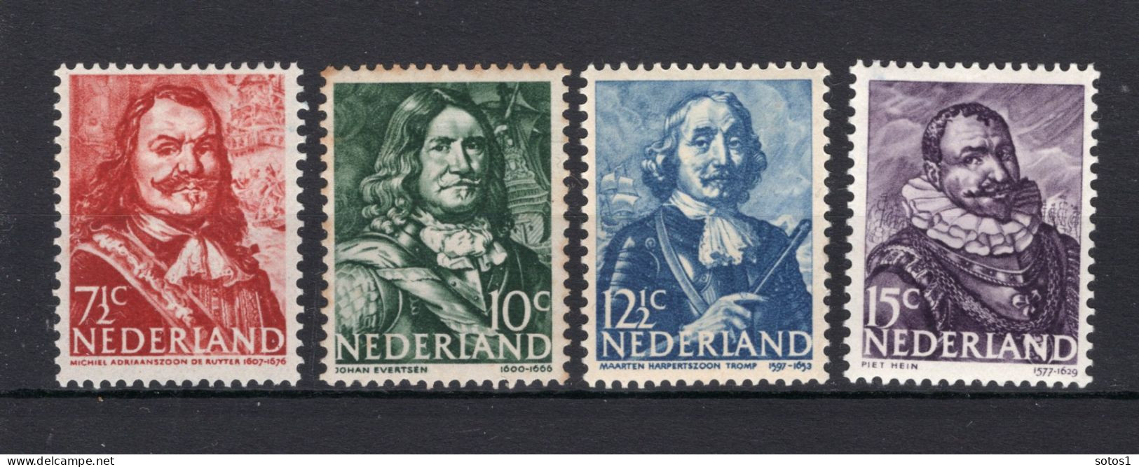 NEDERLAND 412/415 MH 1943-1944 - Zeehelden - Unused Stamps