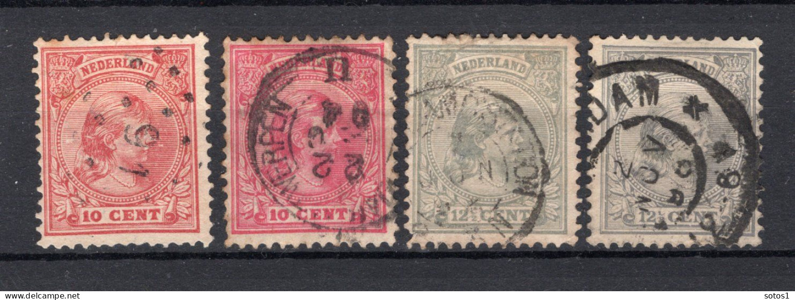 NEDERLAND 37/38 Gestempeld 1891-1894 - Prinses Wilhelmina (2 Stuks) - Oblitérés