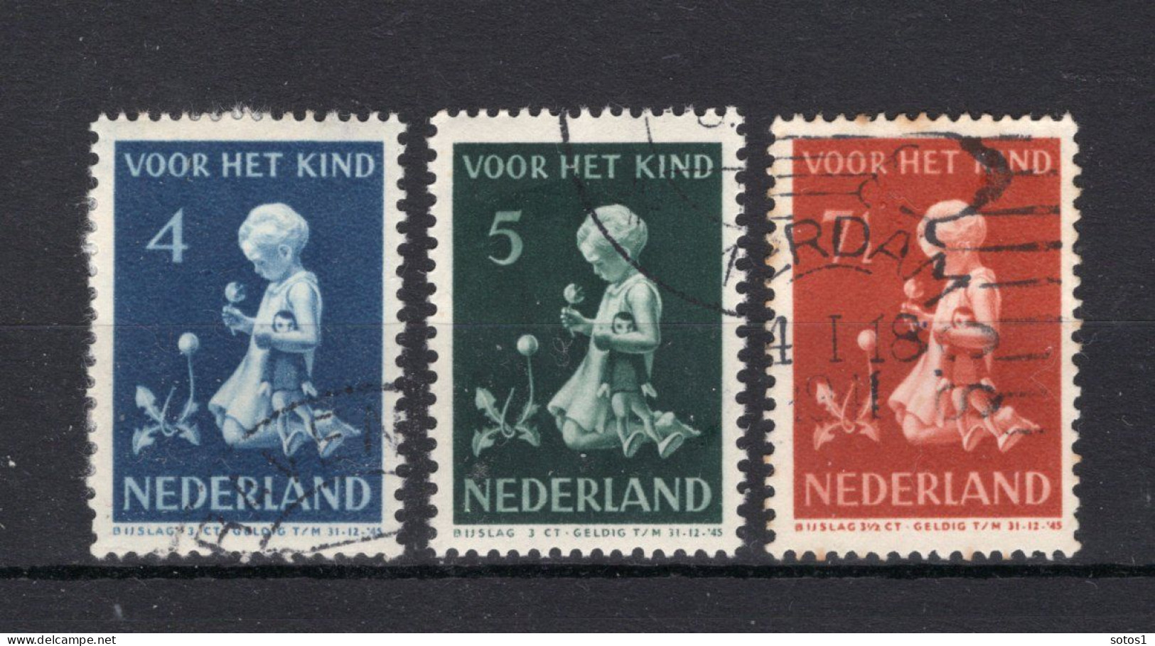 NEDERLAND 376/378 Gestempeld 1940 - Kinderzegels - Used Stamps