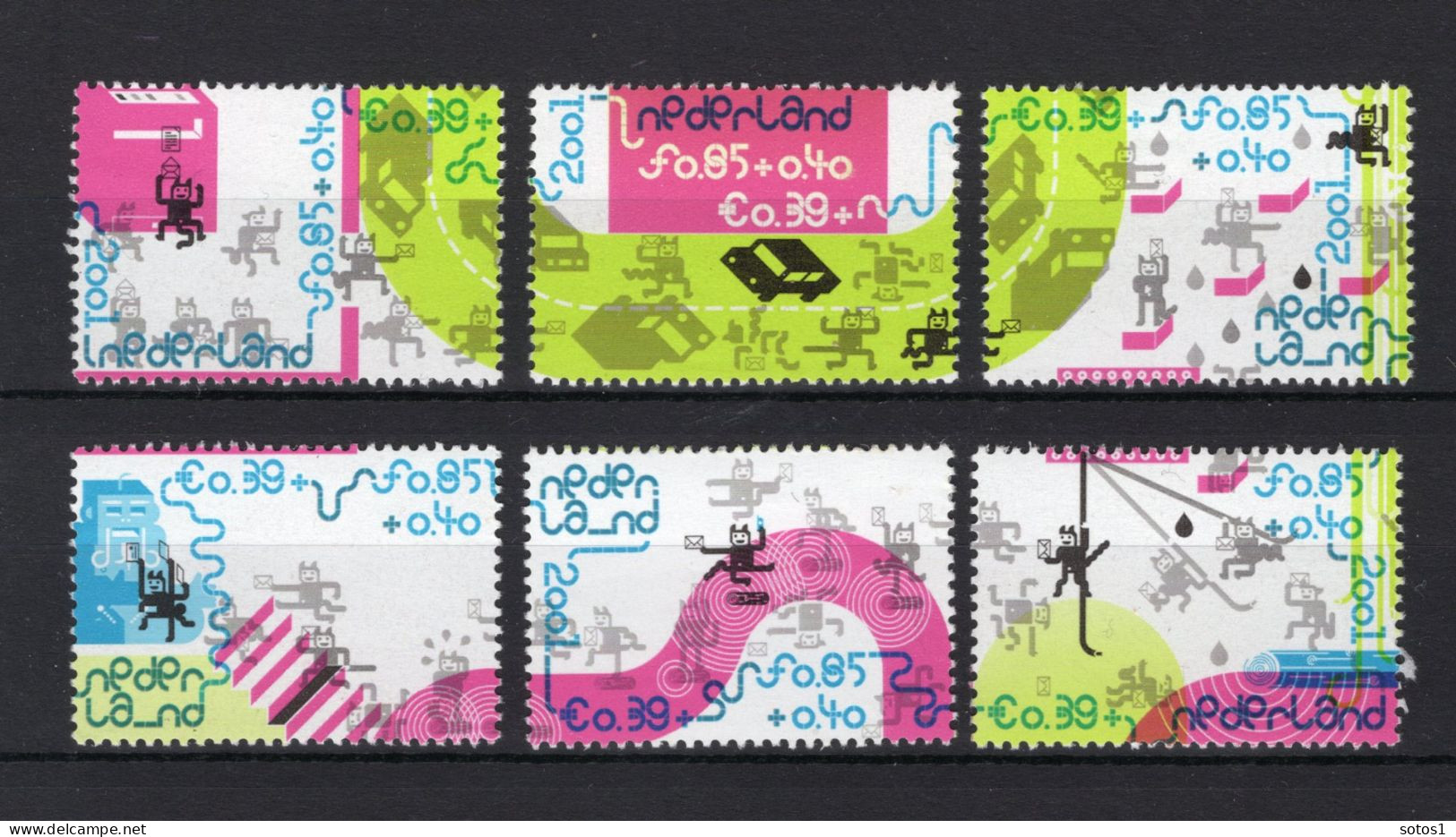 NEDERLAND 2013a/2013f MNH 2001 - Kinderzegels - Unused Stamps