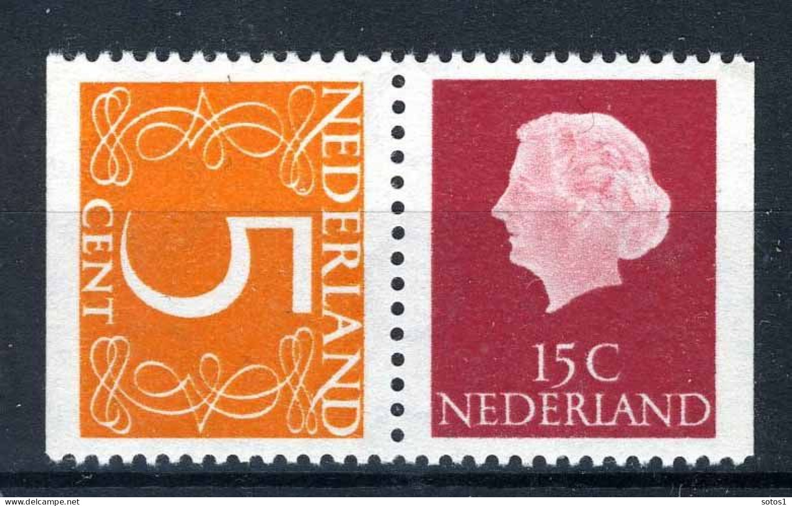 NEDERLAND C60 MNH 1971 -  Combinaties PB10, Gewoon Papier - Carnets Et Roulettes
