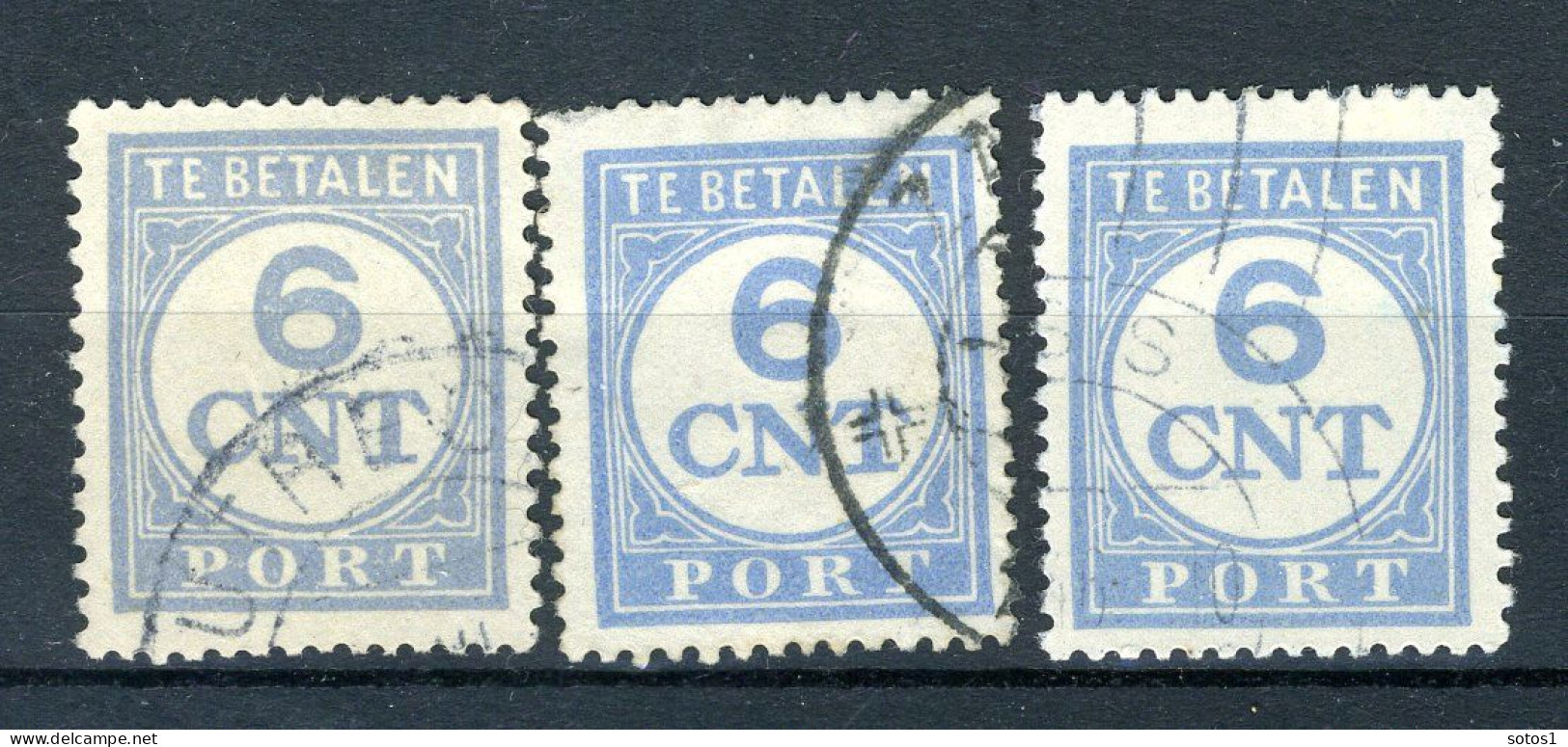 NEDERLAND P70 Gestempeld 1921-1938 - Cijfer En Waarde In Blauw - Strafportzegels