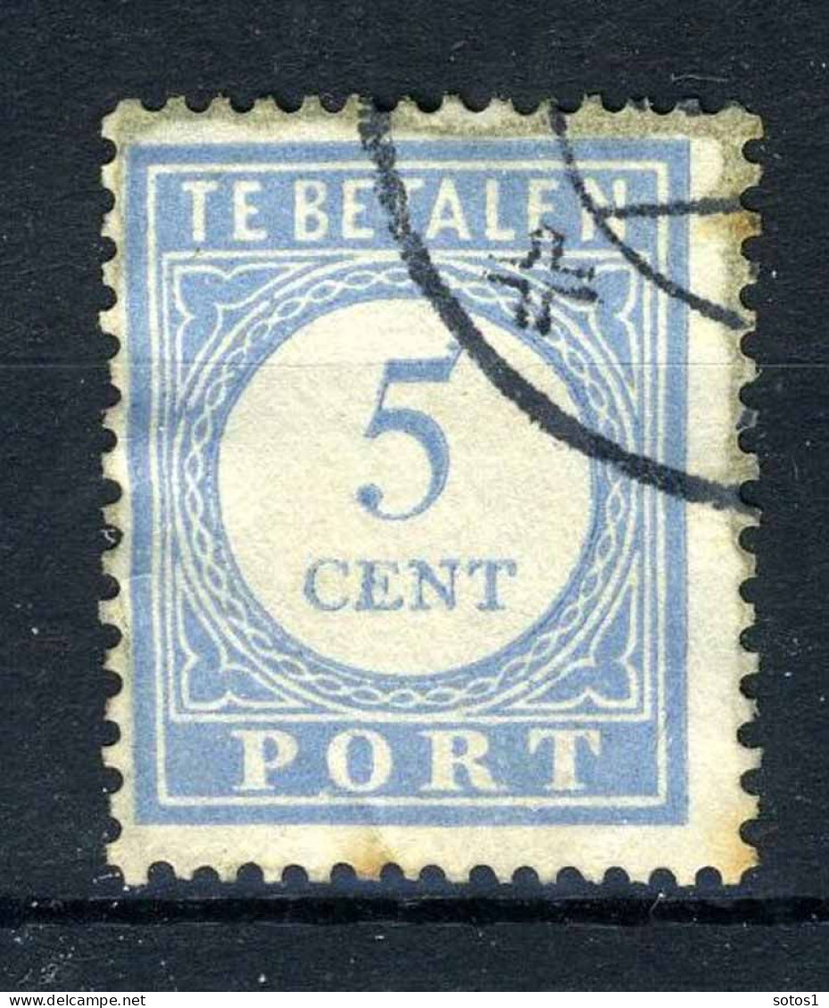 NEDERLAND P51 Gestempeld 1912-1920 - Cijfer En Waarde In Blauw - Strafportzegels