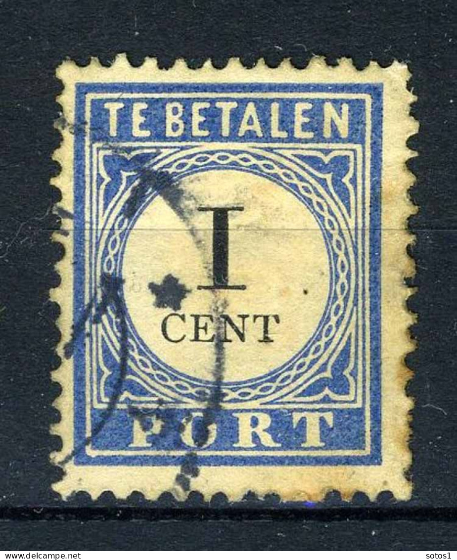 NEDERLAND P14 Gestempeld 1894-1910 - Cijfer En Waarde Zwart (donkerbl.) - Postage Due