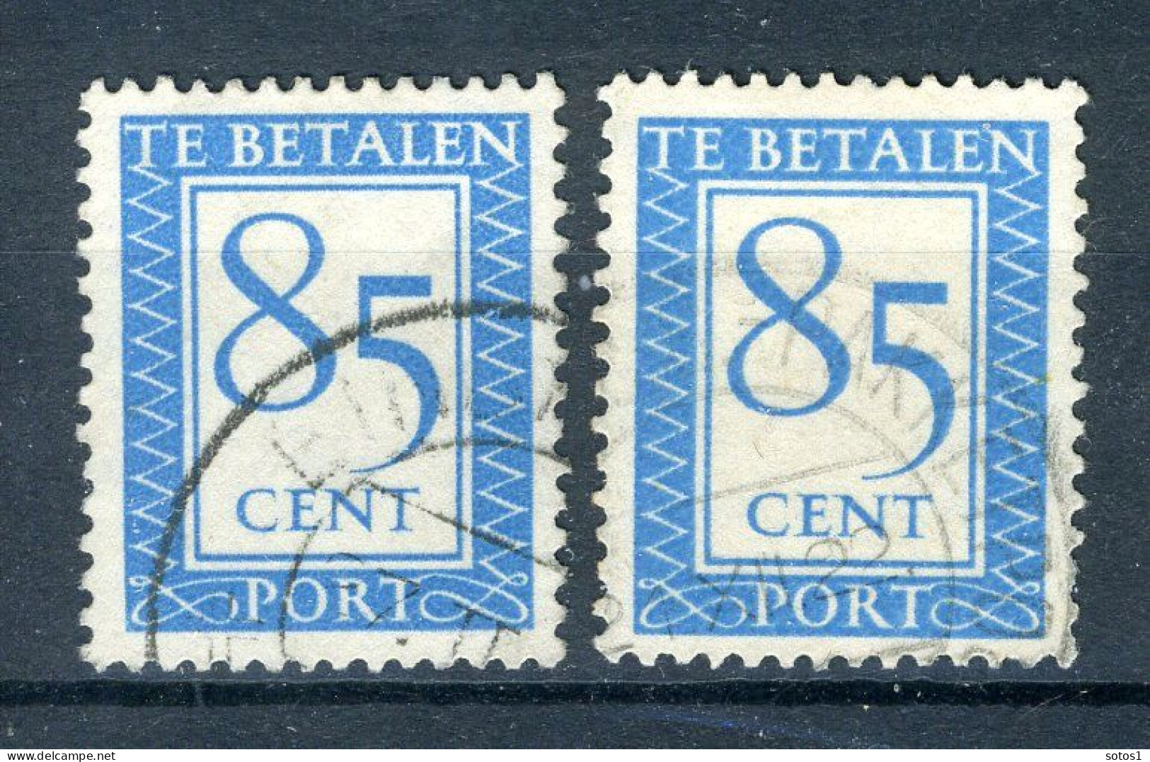 NEDERLAND P102 Gestempeld 1947-1958 -  Cijfer En Waarde In Rechthoek - Postage Due