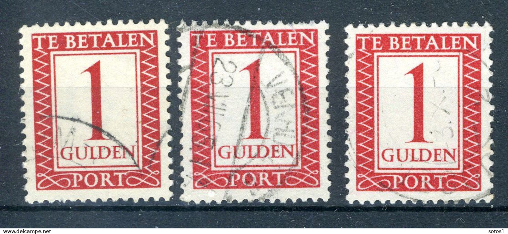 NEDERLAND P105 Gestempeld 1947-1958 -  Cijfer En Waarde In Rechthoek - Postage Due