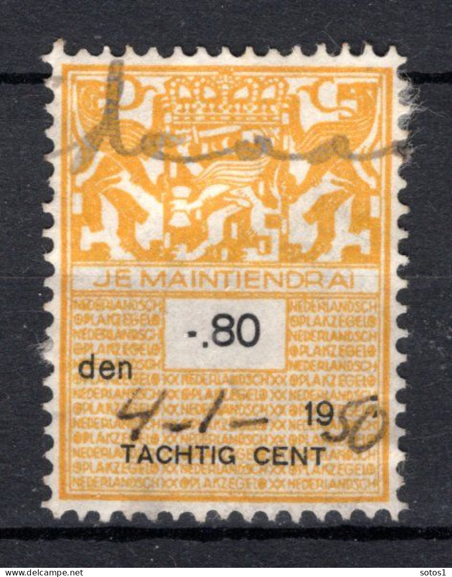 NEDERLAND Fiscale Zegel 80c 1950 - Revenue Stamps
