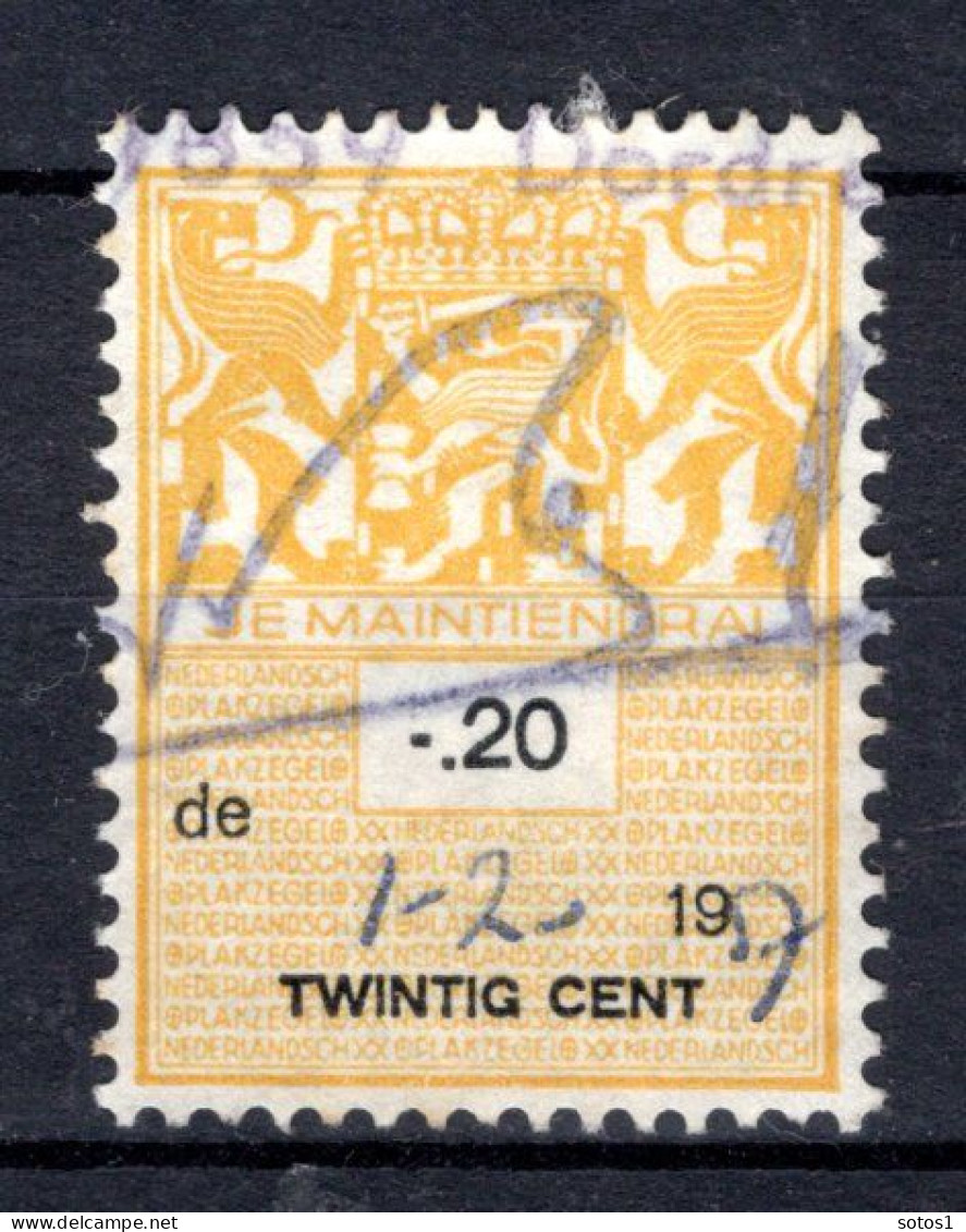 NEDERLAND Fiscale Zegel 20c 1957 - Revenue Stamps